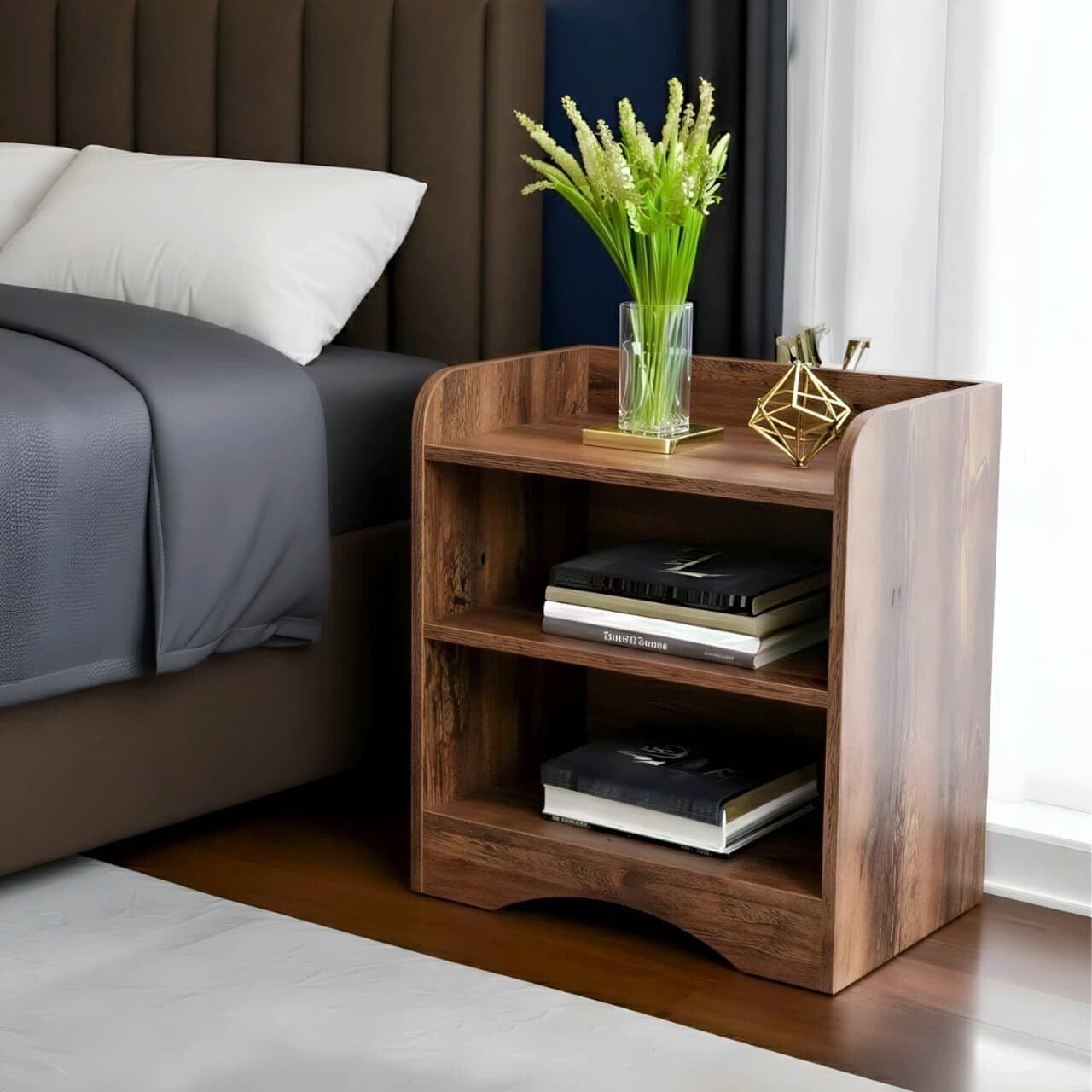 BOOK RACK 1 Engineered Wood Open Book Shelf-image-2