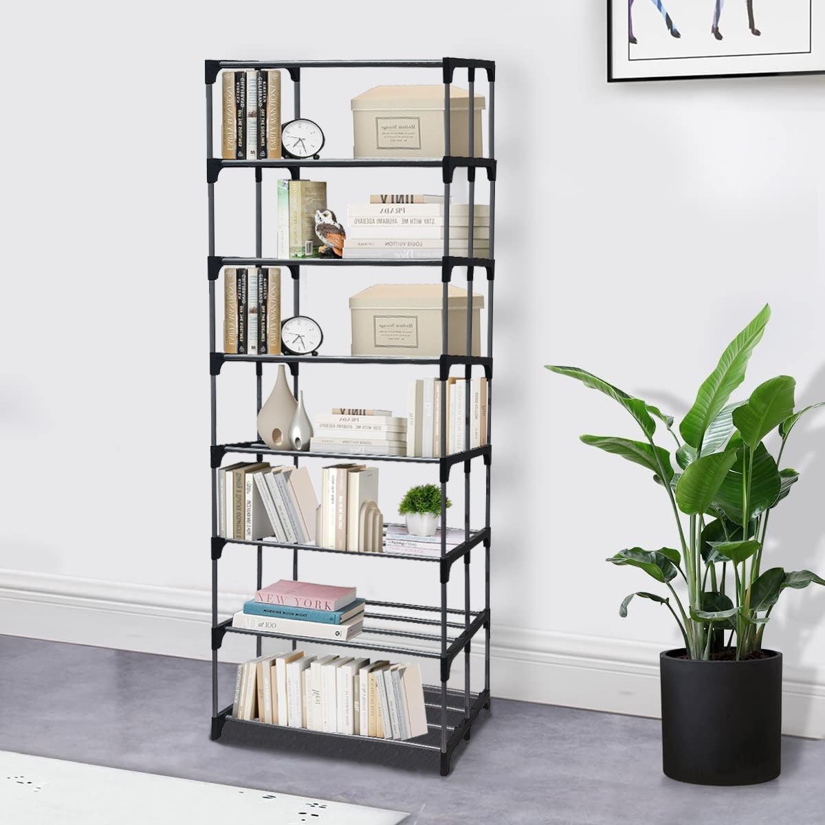 BOOKCASES Metal Open Book Shelf-image-1