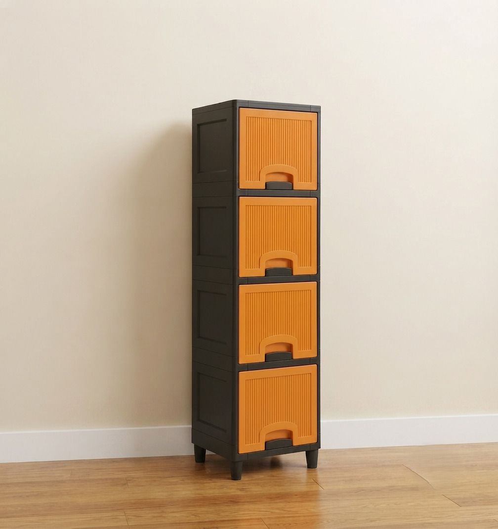 Multi-Layer Plastic Wardrobe Organizer for Foldable Plastic Open Book Shelf-image-43