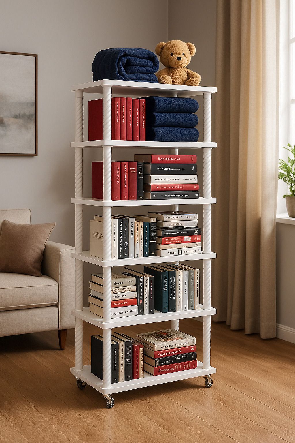 Plastic Open Book Shelf