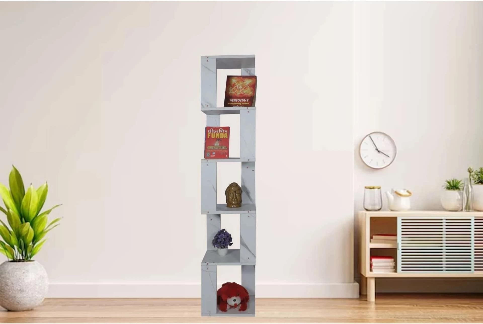 Engineered Wood Open Book Shelf-image-20