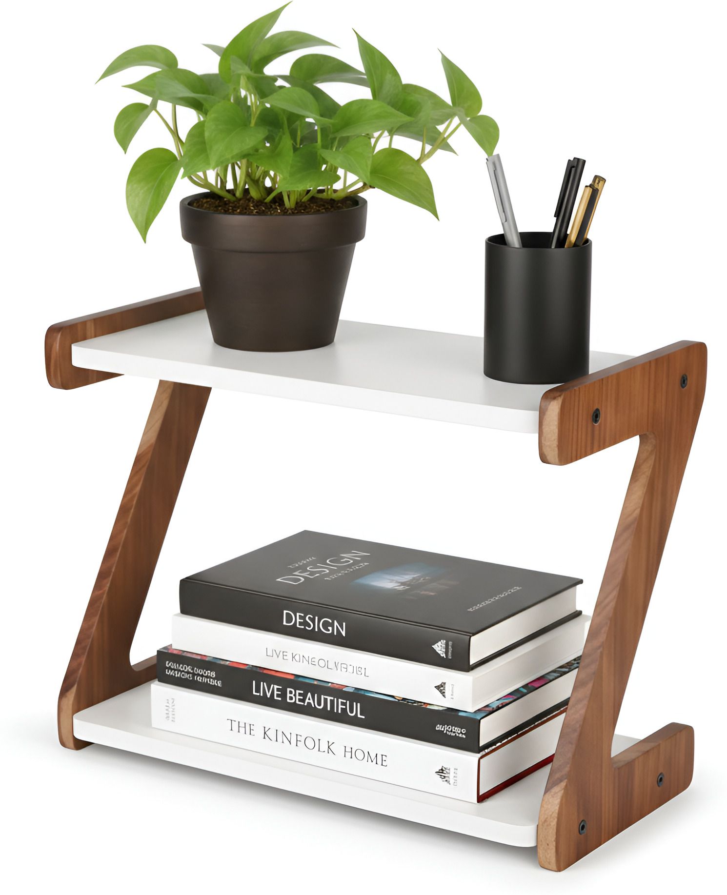 imperadecor books rack Engineered Wood Open Book Shelf-picture-18