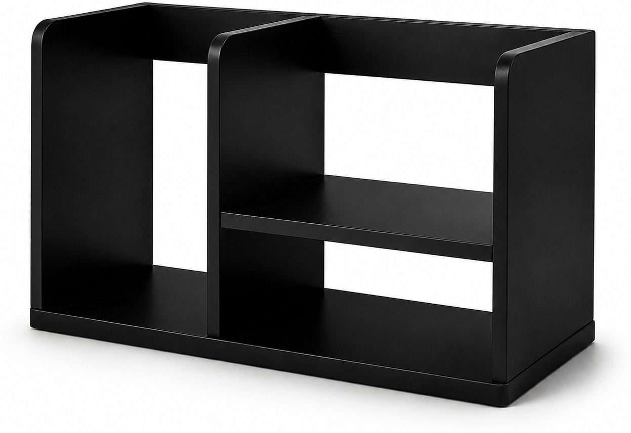 MDF Desk Organizer Rack | MDF Book Rack Shelf Engineered Wood Open Book Shelf-image-8