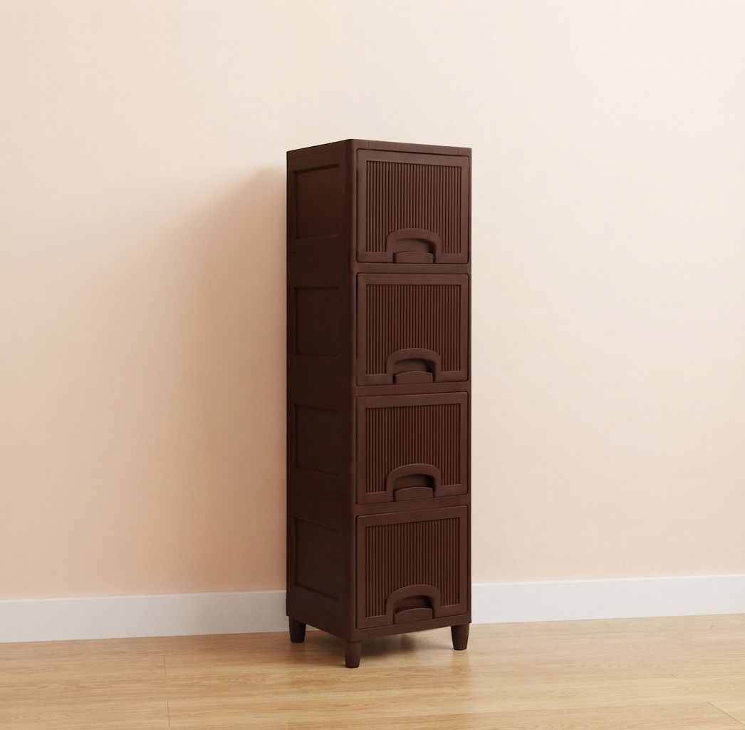 Multipurpose Plastic Home Storage Organizer Cabinet Drawer Plastic Open Book Shelf-image-40
