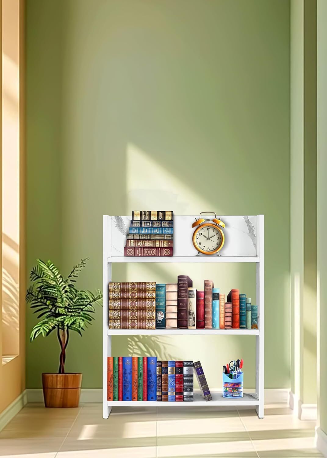 flipkart perfect homes studio Engineered Wood Open Book Shelf-picture-35