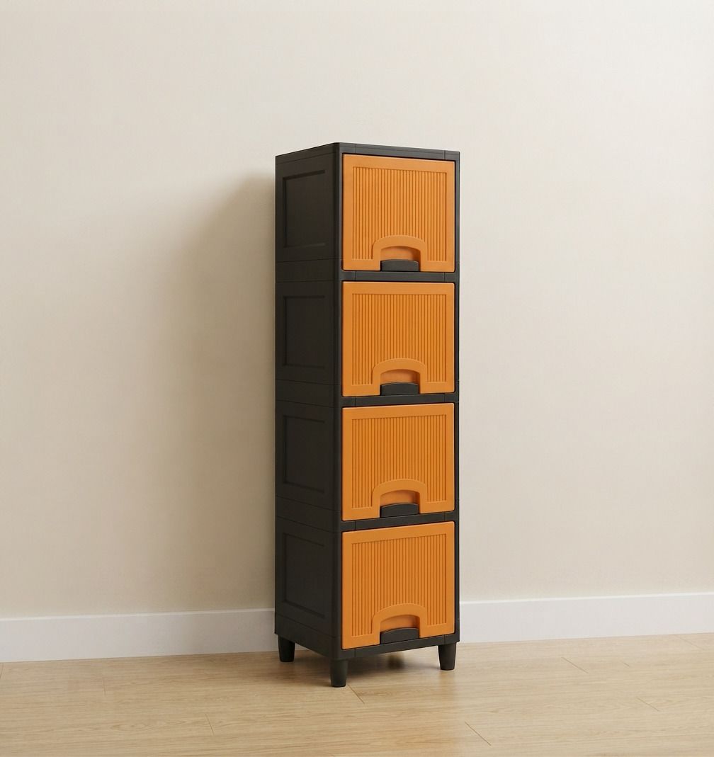 surety for safety Multipurpose Plastic Drawer Cabinet for Home and Office Plastic Open Book Shelf-picture-14