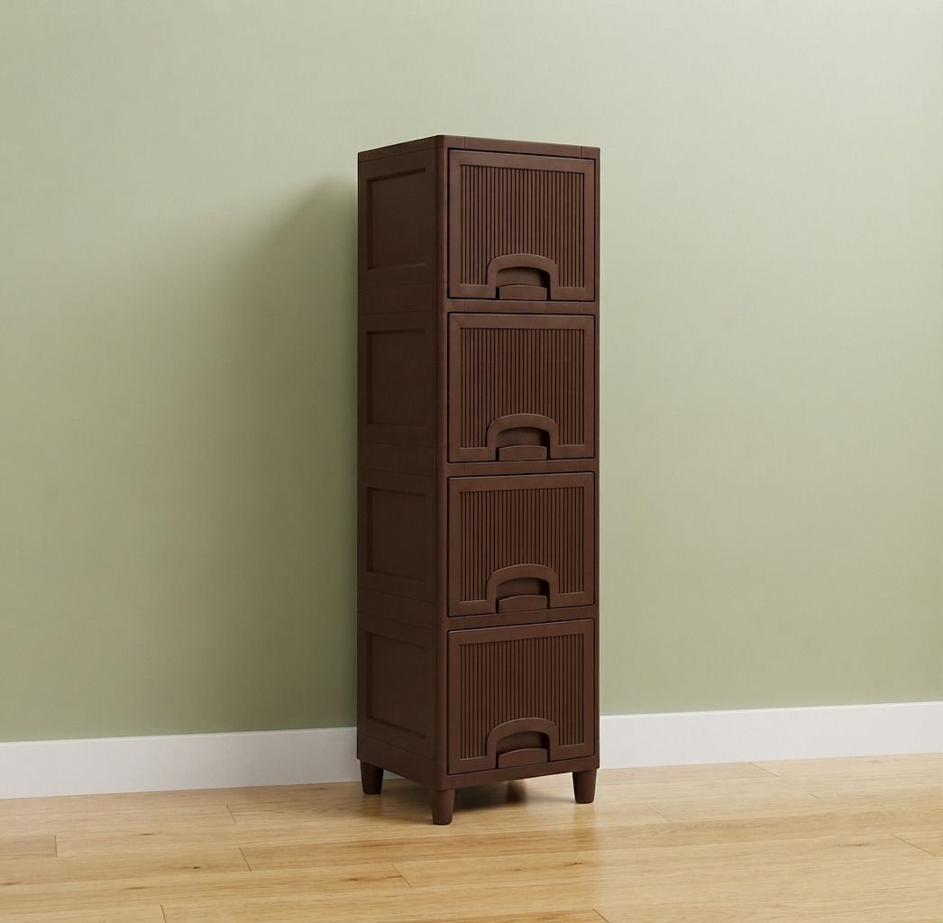 surety for safety Plastic Multipurpose Multi Layer Storage Cabinet Plastic Open Book Shelf-picture-15