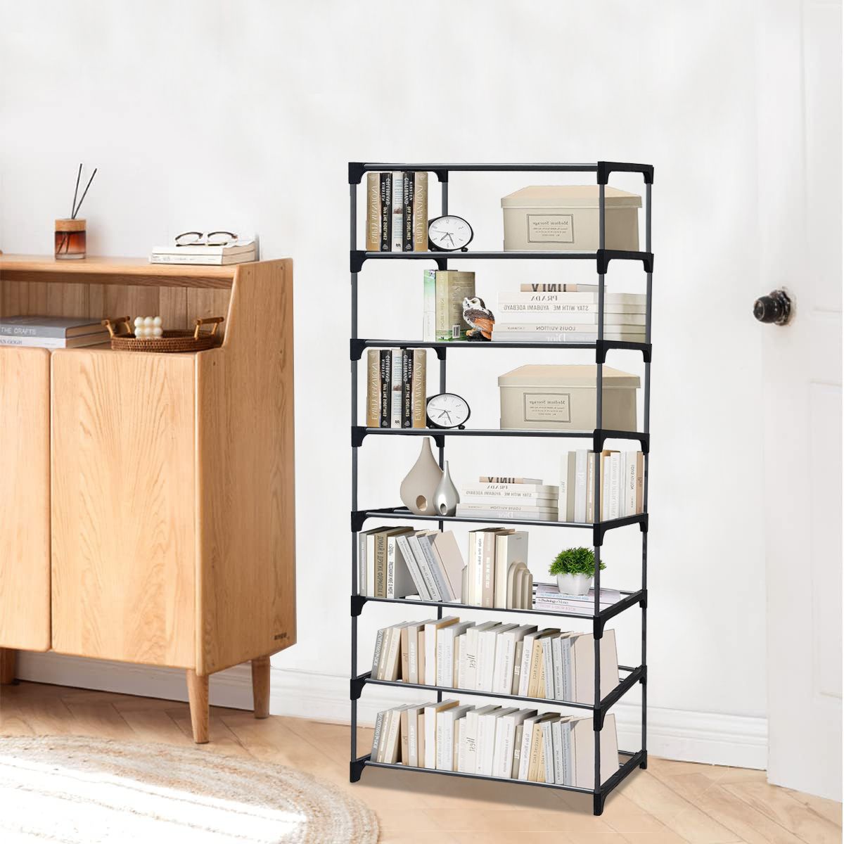 sanam store BOOKCASES Metal Open Book Shelf-picture-10
