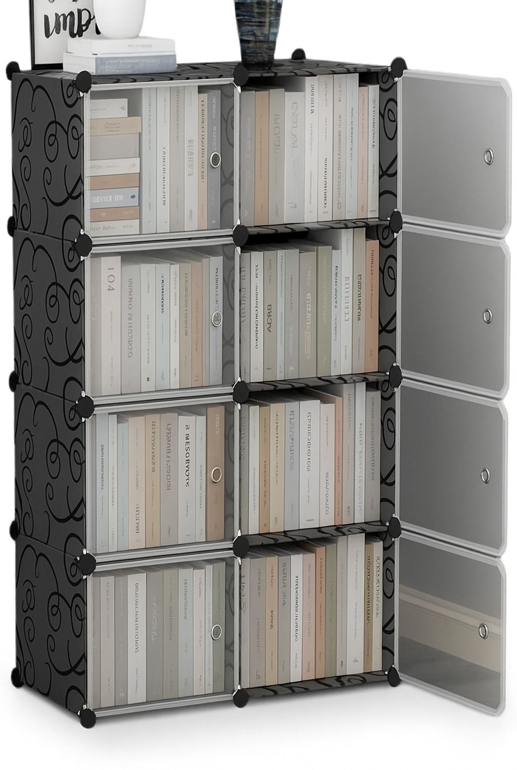 16 Layer Simple Bookshelf/Multipurpose Rack/Children Bookcases/File Rack Office Metal Open Book Shelf-image-18
