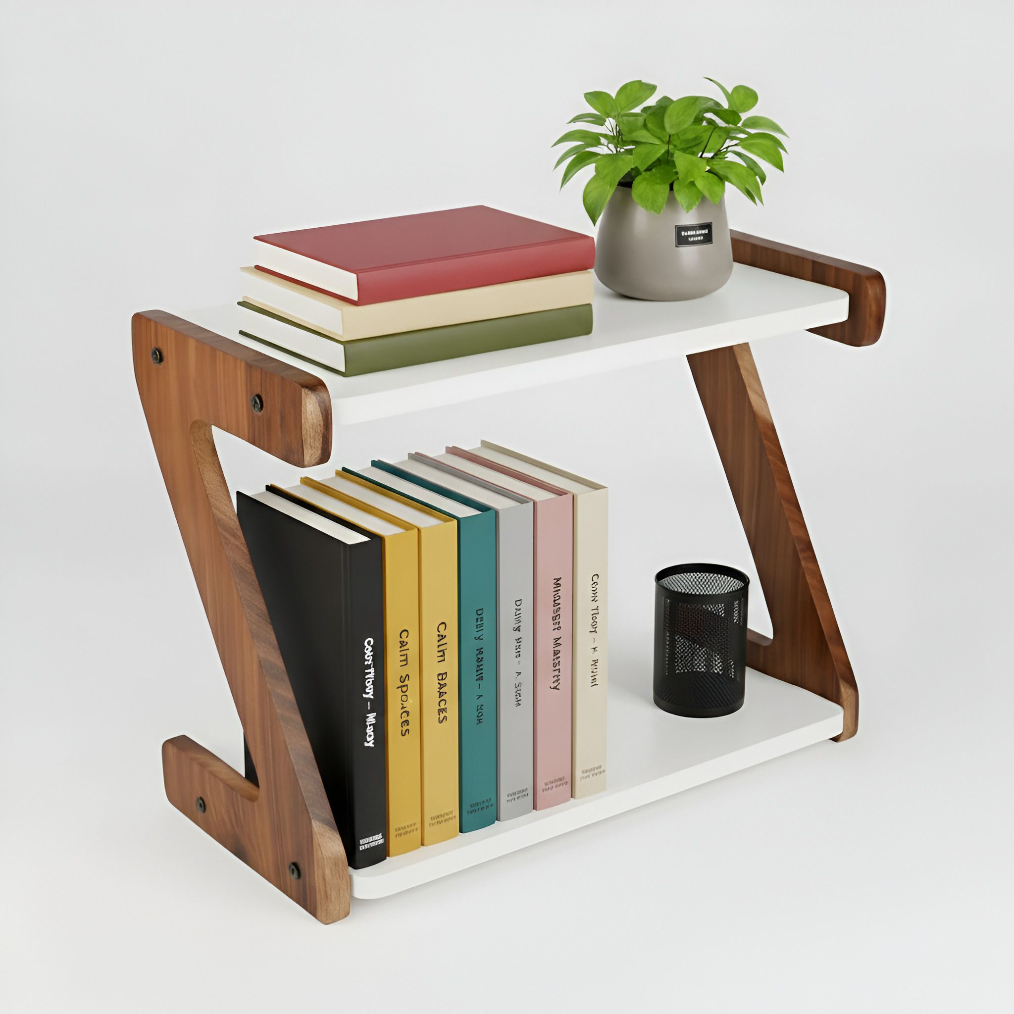 imperadecor storage shelf Engineered Wood Open Book Shelf-picture-15
