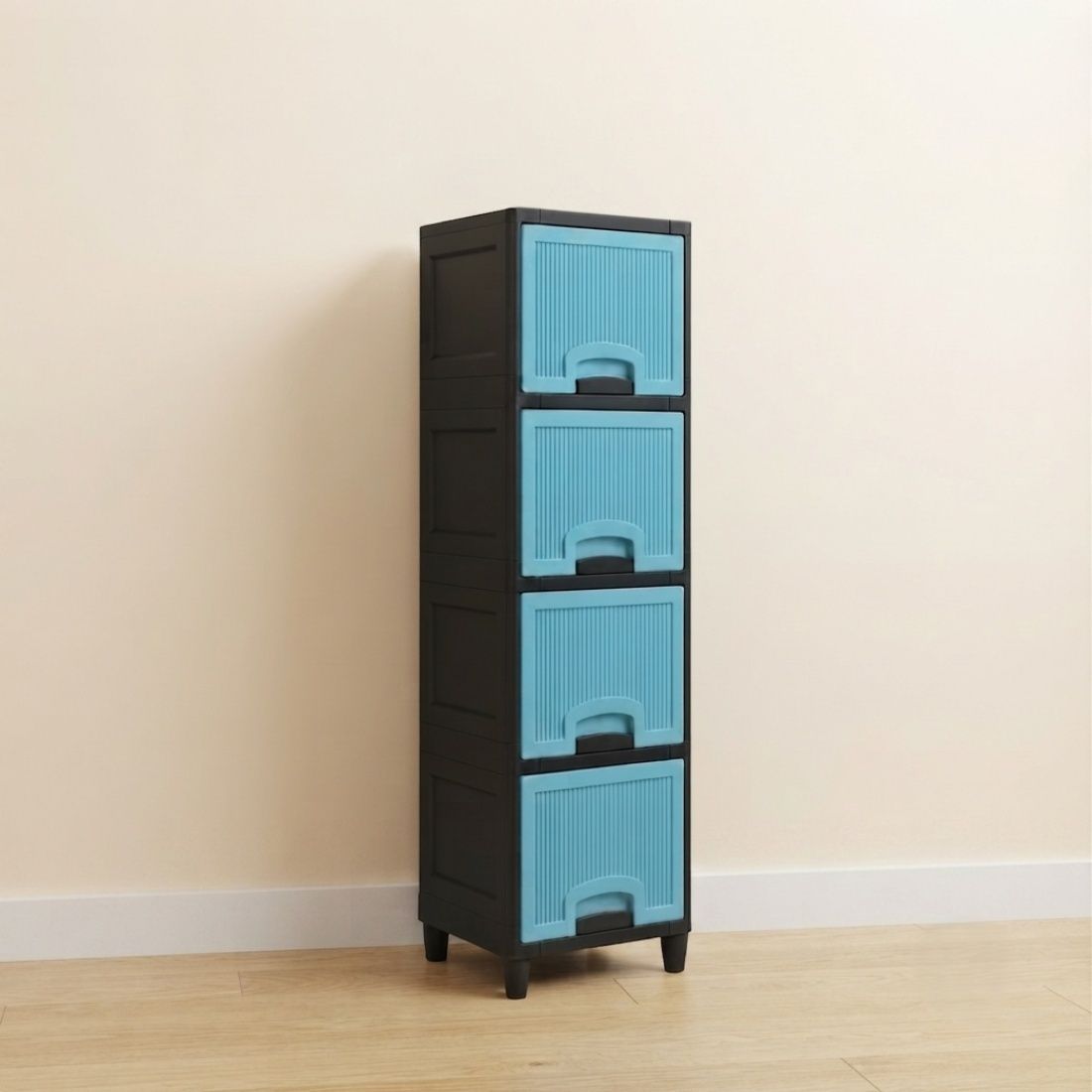 Home Storage Cabinet for Kids Room Plastic Open Book Shelf-image-43