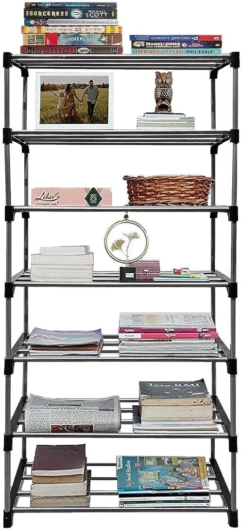 exposure BOOK SHELF 7 LAYER COLLAPSIBLE Metal Open Book Shelf-picture-10
