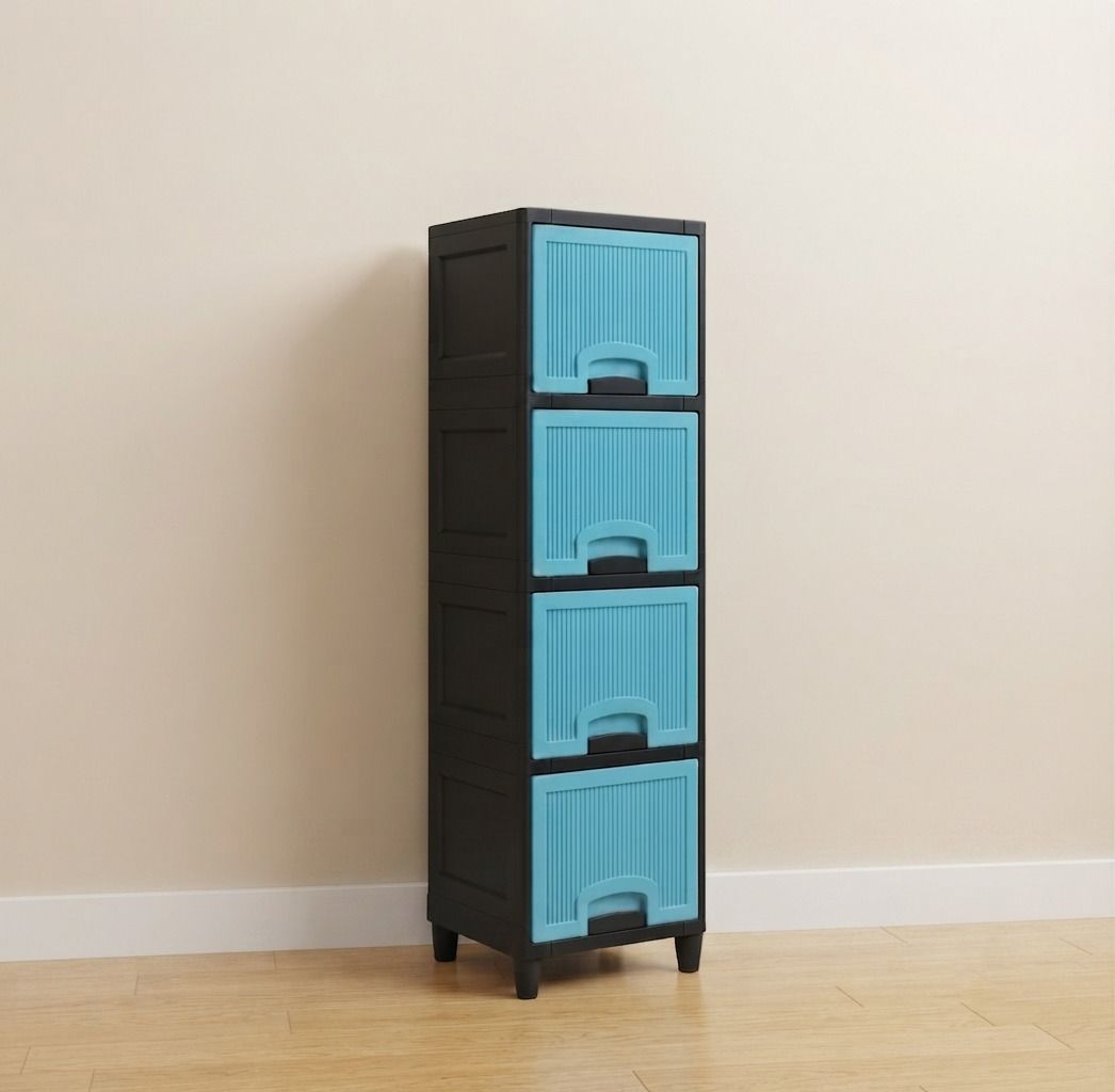 surety for safety Plastic Multipurpose Multi Layer Storage Cabinet Plastic Open Book Shelf-picture-10