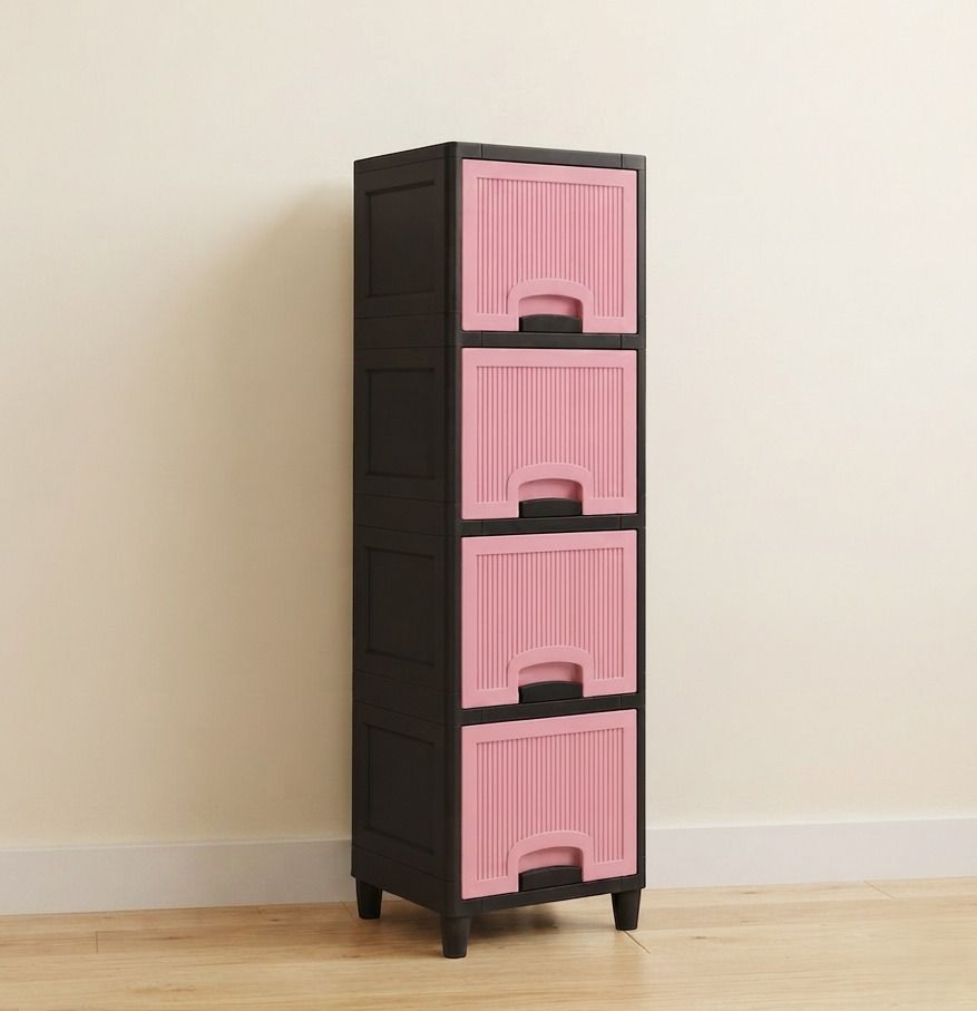 Multi-Purpose Plastic Storage Cabinet Drawers for Home Plastic Open Book Shelf-image-44