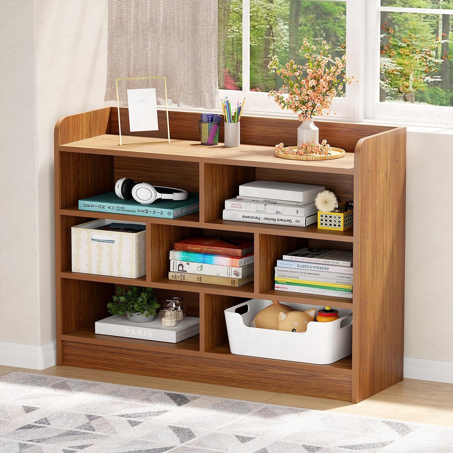 lukzer Engineered Wood Close Book Shelf-picture-23
