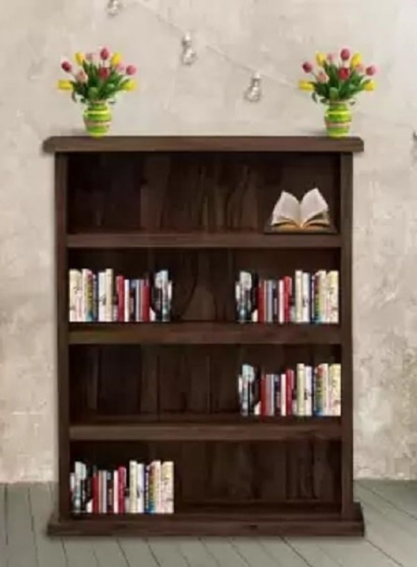 Sheesham Wood Book Shelf Wooden | Book Shelves Open Bookcase Multiple Shelf Solid Wood Open Book Shelf-image-0