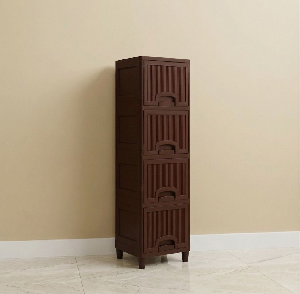 maxtid Compact Plastic Storage Cabinet with Deep Drawers for Space Saving Storage Plastic Open Book Shelf-picture-35
