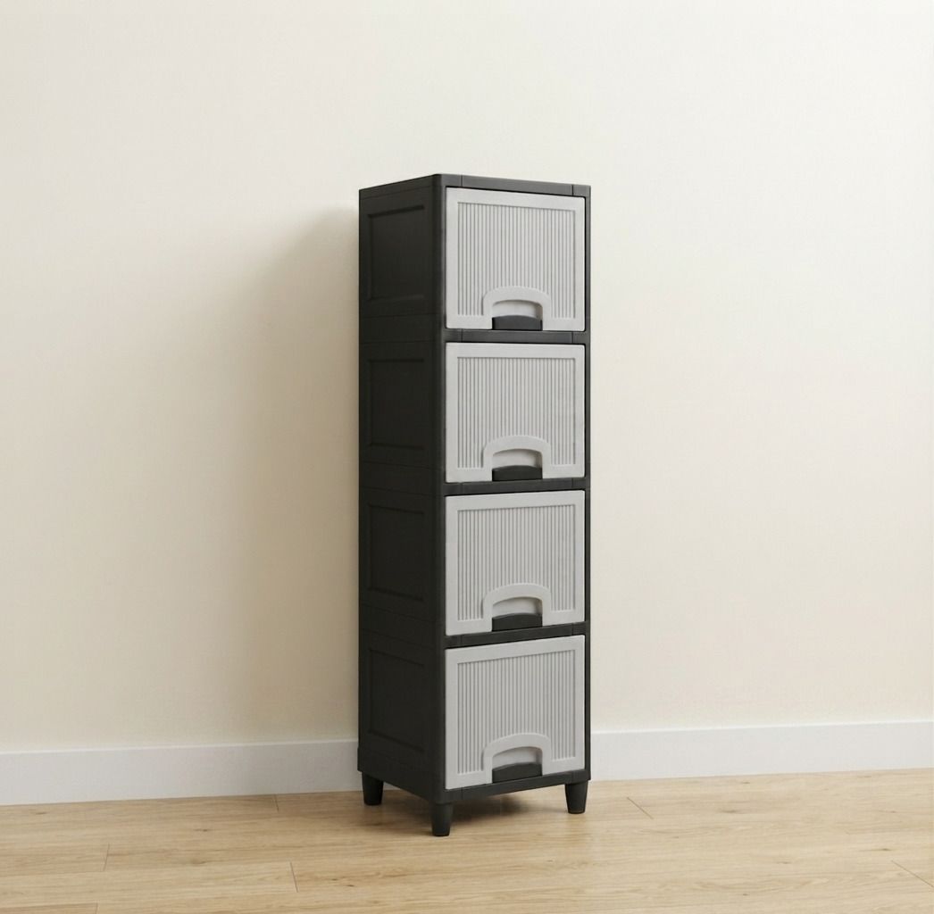 surety for safety Plastic Multipurpose Multi Layer Storage Cabinet Plastic Open Book Shelf-picture-27