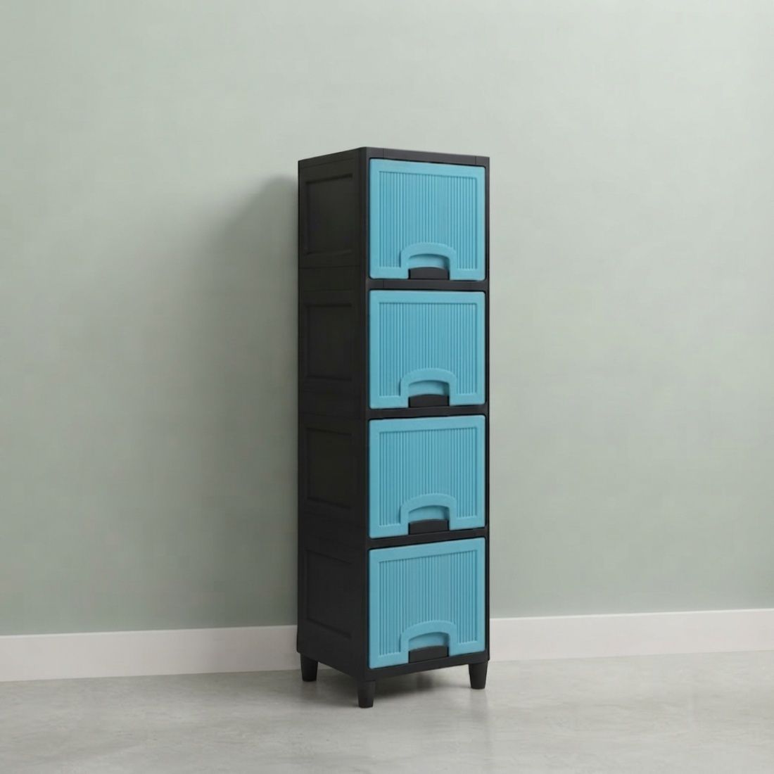 plastic multipurpose storage cabinet multi layer organizer for home kitchen plastic open book shelf