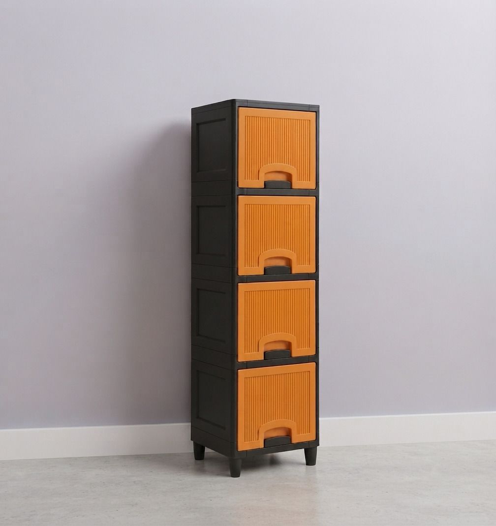 surety for safety Plastic Storage Cabinet Drawer for Multipurpose Home use Plastic Open Book Shelf-picture-22