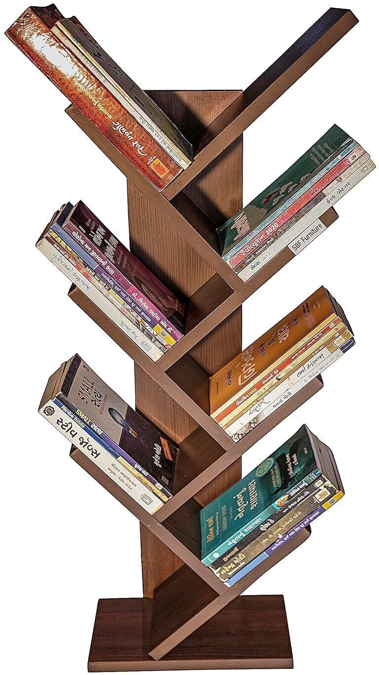 Engineered Wood 7-Tier Book Rack,Storage Of Book Case Engineered Wood Open Book Shelf-image-29