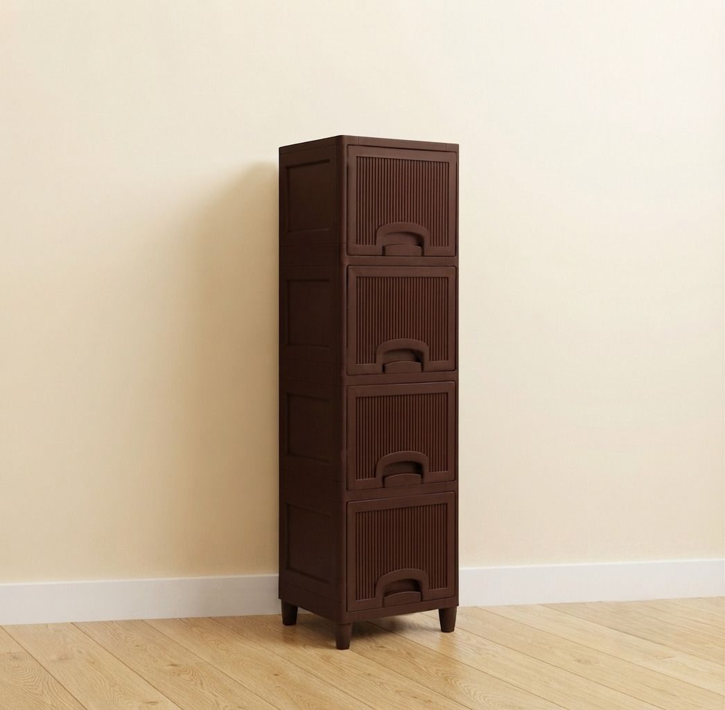 maxtid Plastic Wardrobe for Clothes Versatile Plastic Cupboard for Storage Cabinet Plastic Open Book Shelf-picture-20