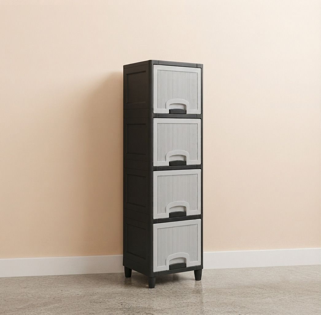 surety for safety Multi-Layer Plastic Storage Cabinet Drawer for Multipurpose Use Plastic Open Book Shelf-picture-47