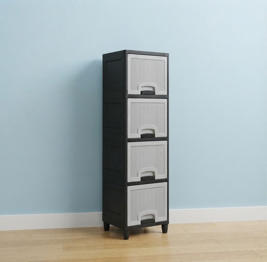 Multi-Purpose Plastic Storage Cabinet Drawers for Home Plastic Open Book Shelf-image-45