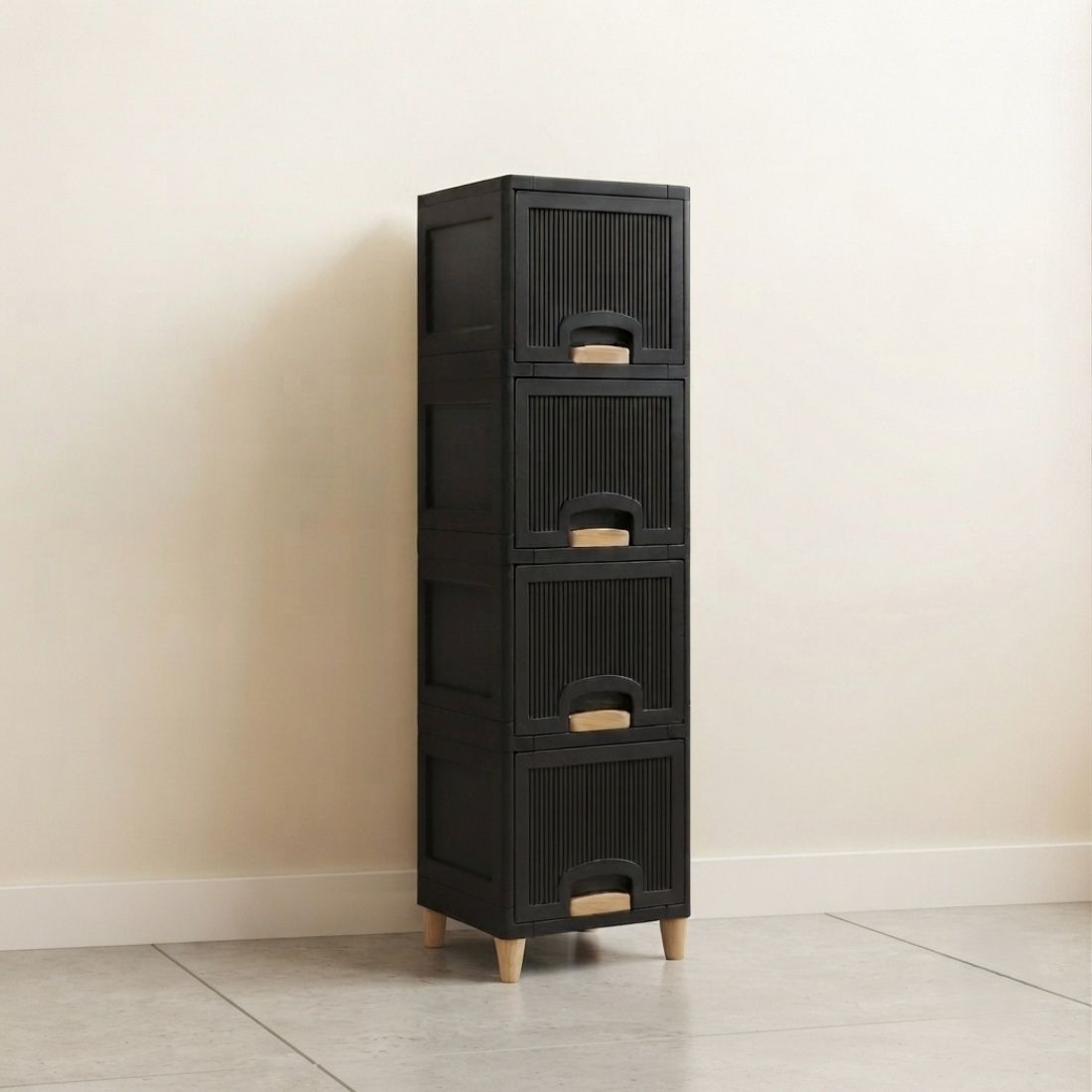 Home Storage Cabinet for Kids Room Plastic Open Book Shelf-image-42
