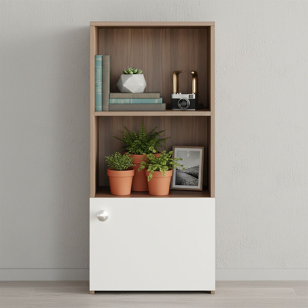 furneaser Engineered Wood Semi-Open Book Shelf-picture-31