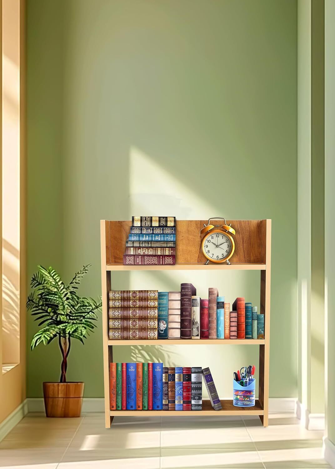 flipkart perfect homes studio Engineered Wood Open Book Shelf-picture-36