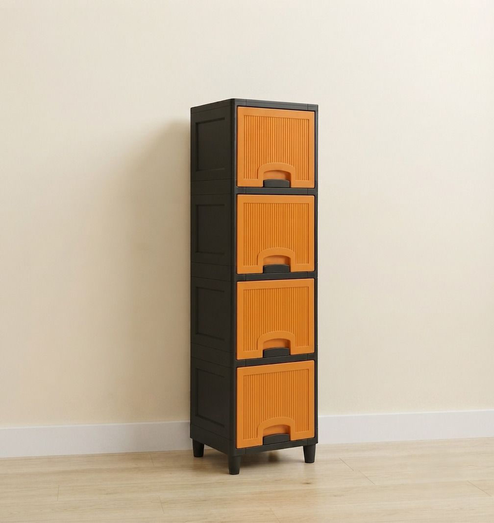 Multi Layer Plastic Drawer Cabinet for Home Bedroom Office Storage Solution PP Collapsible Wardrobe-image-49