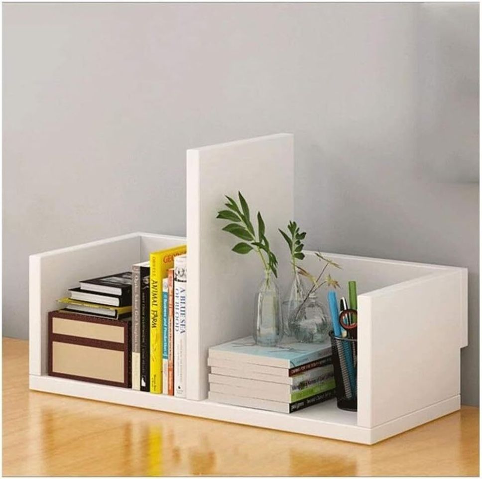 Table Top Bookshelf Engineered Wood Open Book Shelf-image-9