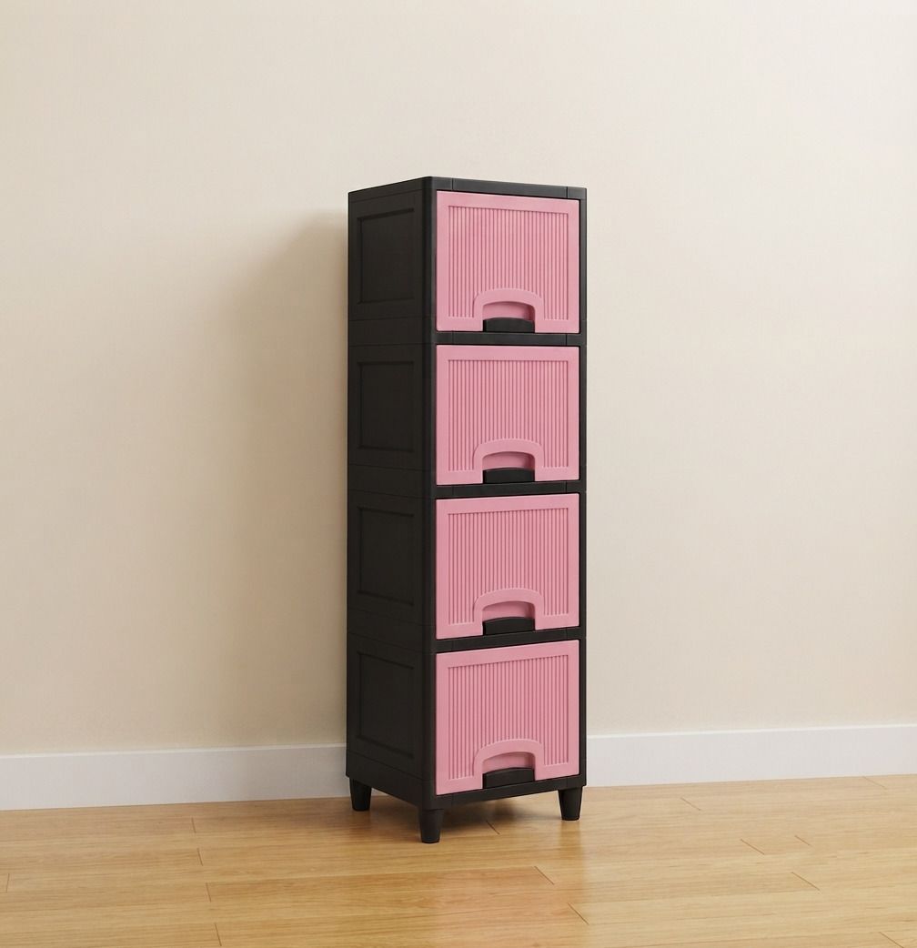 surety for safety Plastic Multipurpose Multi Layer Storage Cabinet Plastic Open Book Shelf-picture-48