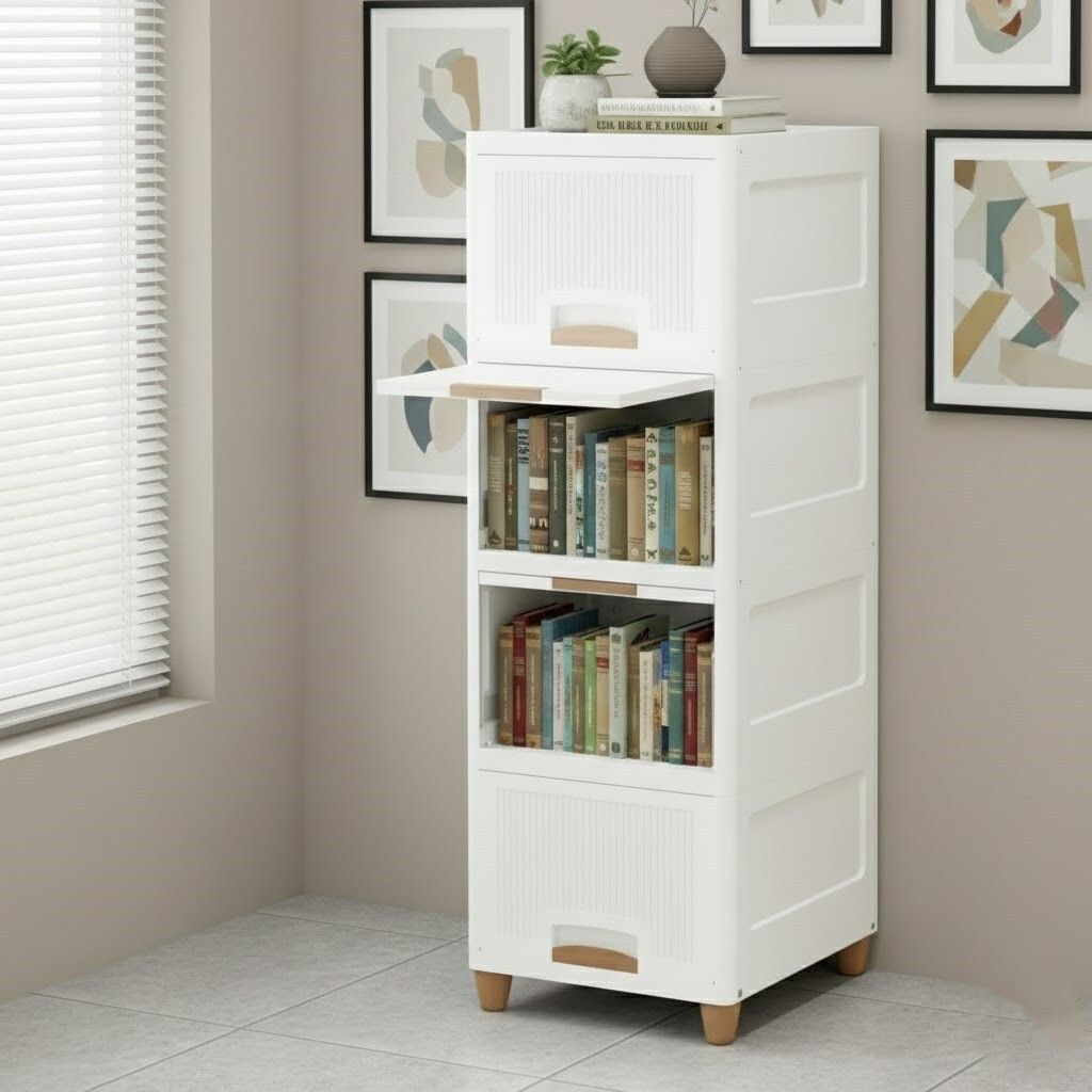 viseman Designer Desktop Tool and Part Organizer Plastic Semi-Open Book Shelf-picture-25