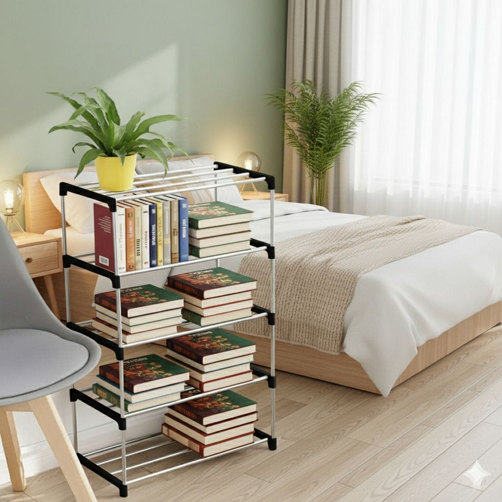 thos Multipurposar Storage rack Metal Open Book Shelf-picture-19