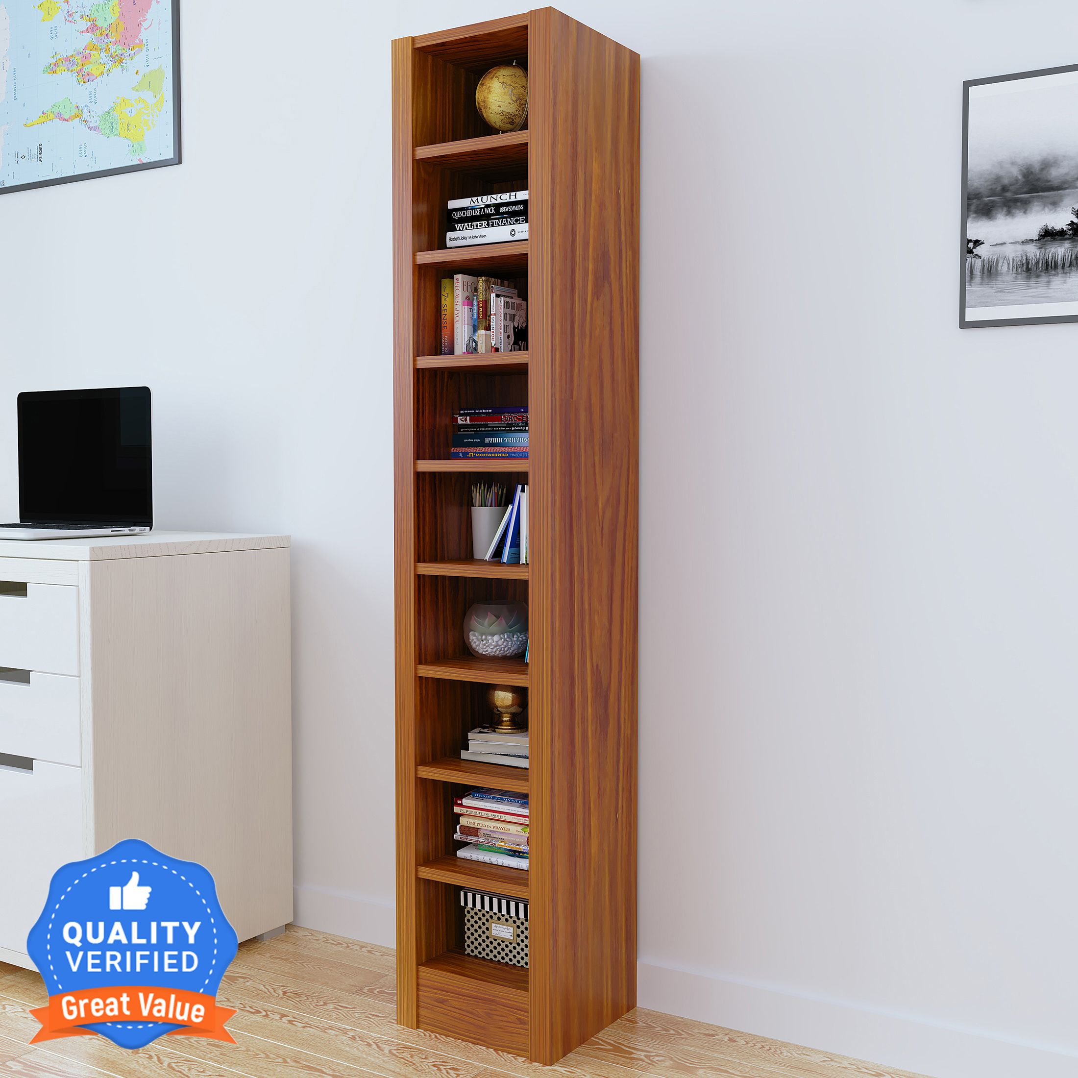 flipkart perfect homes Tolkien Engineered Wood Open Book Shelf-picture-20