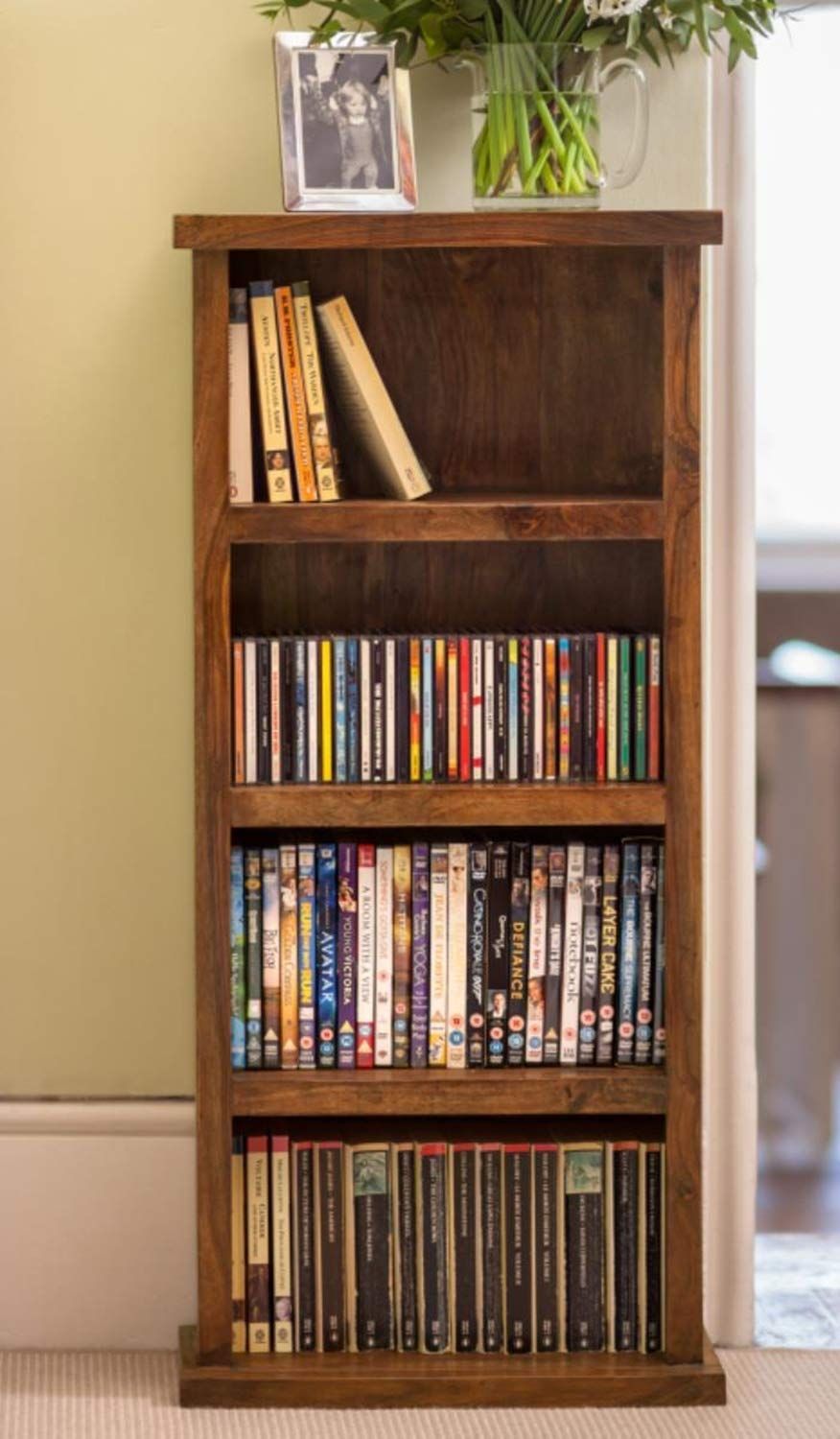 Bombay Solid Wood Semi-Open Book Shelf-image-35