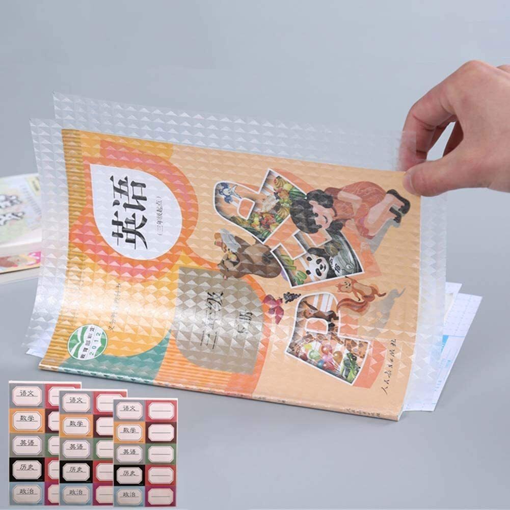 sshop Transparent Paper Sticker Book Cover Film(Pack Of 1)[30Pcs]Waterproof Book Cover Book Cover-picture-25