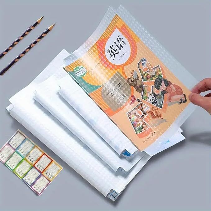 Transparent Self Adhesive Book Cover Roll Waterproof School Notebook Book Cover-image-3