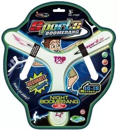 Boomerang with Night Glow Kids Toy Best Birthday Return Gifts Outdoor Toy Left Handed, Right Handed Returning Boomerang
