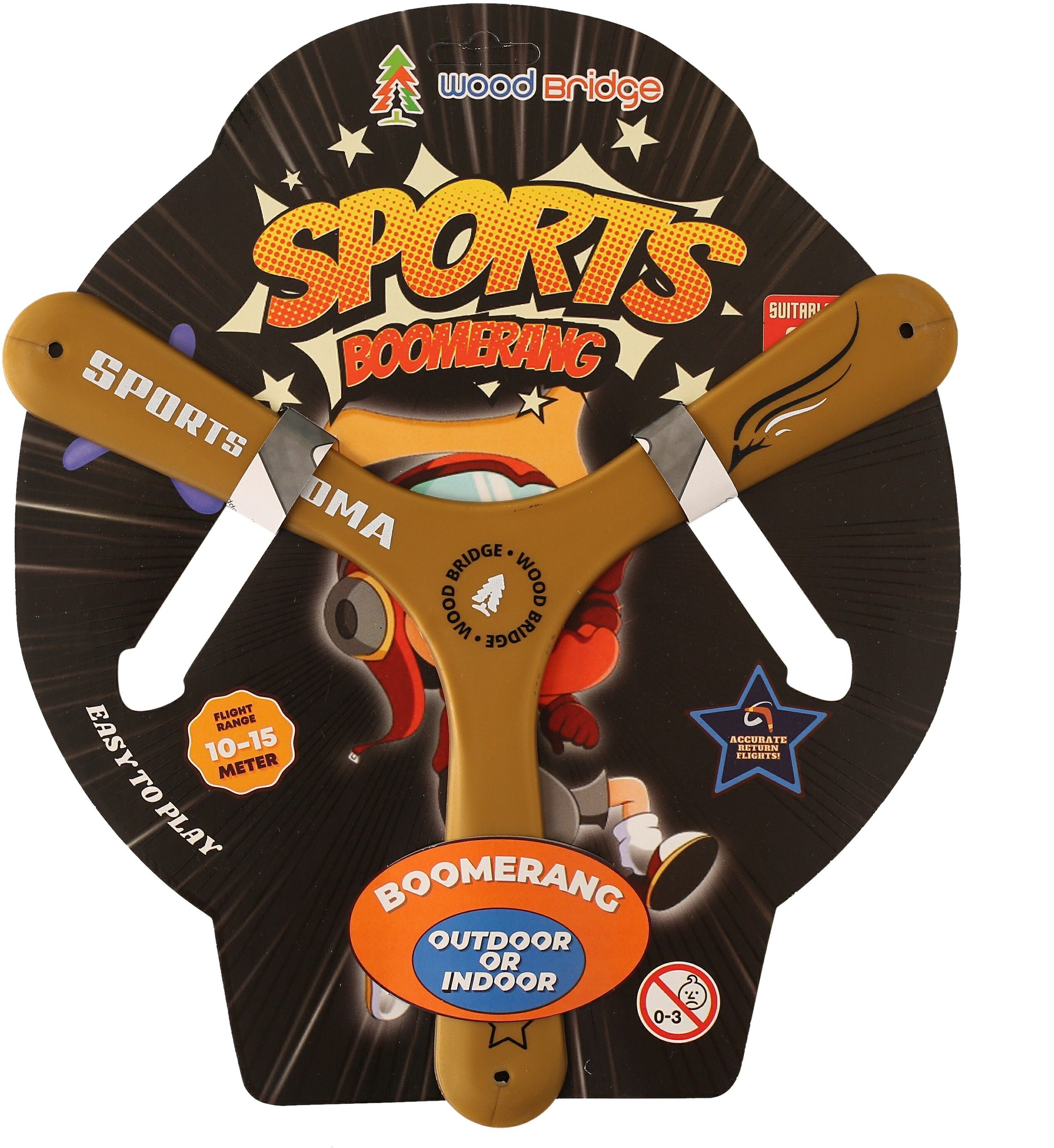 Golden Returning Boomerang Left Handed, Right Handed Returning Boomerang