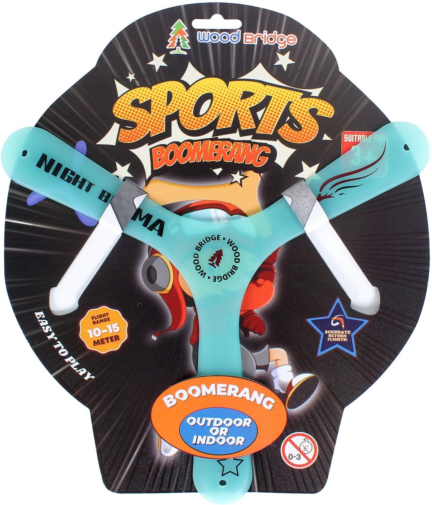 Glowing Boomerang Spinner Right Handed, Left Handed Returning Boomerang