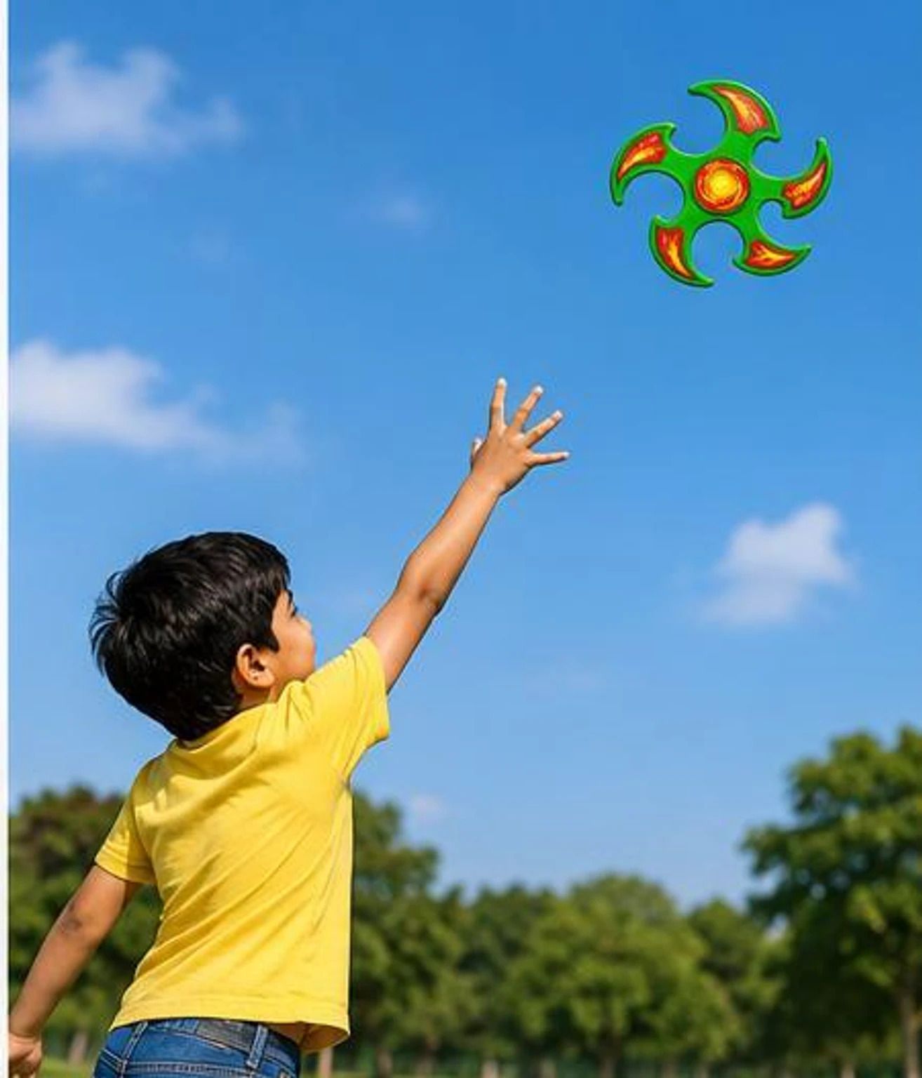 kidzimania Flying Boomerang | Kids Outdoor Sports Toy for Beginners, any random color-picture-14