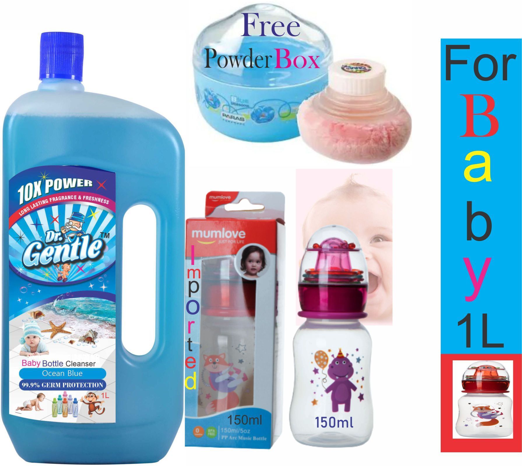 doctorgentle Natural Baby Liquid Cleanser Anti-Bacterial With Baby Milk Bottle Set-picture-24