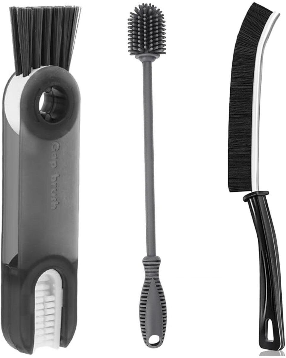 Combo Pack of 3 Silicone Cup Brush, Long Handle Bottle Cleaning Brush-image-42