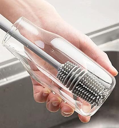 ananth Silicone Bottle Cleaning Brush with Long Handle (Pack Of 4-picture-28