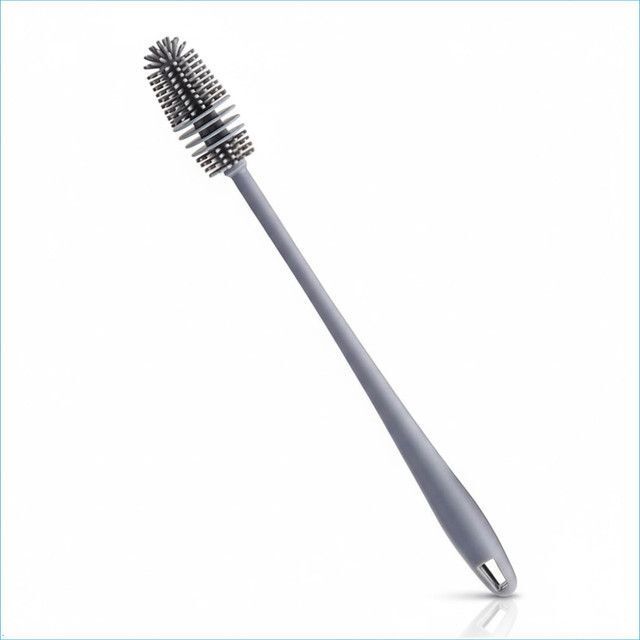 Silicone Baby Milk & Water Bottle Cleaning Brush with Long Handle-image-32