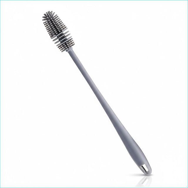 Silicone Baby Milk & Water Bottle Cleaning Brush with Long Handle-image-30