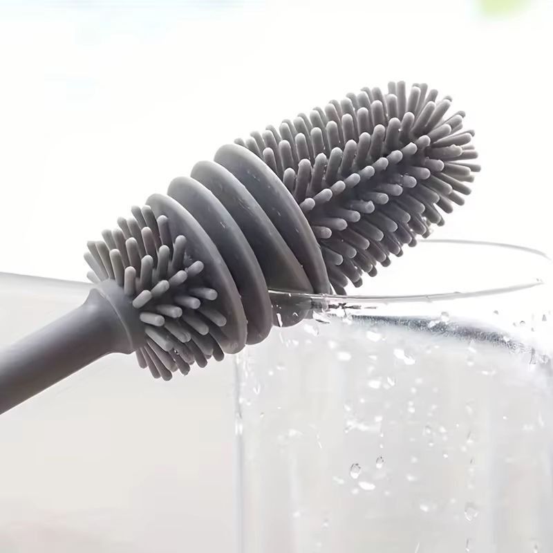 Bottle Cleaner Brush Flexible Silicone Baby Bottle Cleaner Brush-image-38